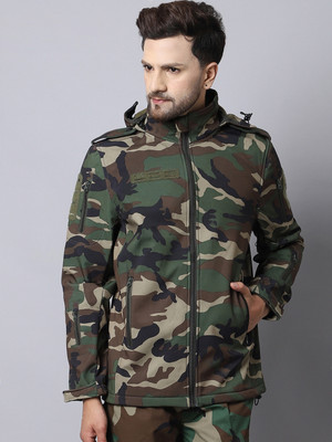 MOUNTMILLER Full Sleeve Camouflage Men Jacket
