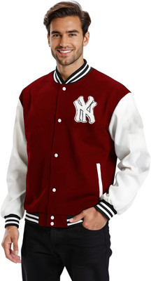 Oiin Full Sleeve Printed, Colorblock Men Jacket