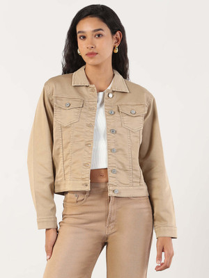 SHOWOFFFF Full Sleeve Solid Women Denim Jacket