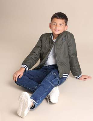 U.S. POLO ASSN. Full Sleeve Graphic Print Boys Jacket
