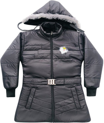 DDiscount Full Sleeve Solid Baby Girls Jacket