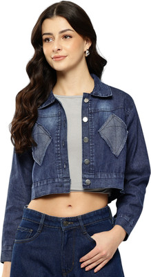 Aarika Full Sleeve Solid Women Denim Jacket