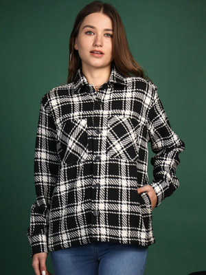 CHEMISTRY Full Sleeve Checkered Women Jacket