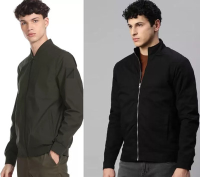 Tritika Full Sleeve Solid Men Jacket