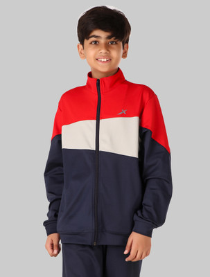 VECTOR X Full Sleeve Colorblock Boys Jacket