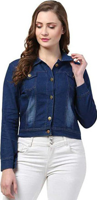 QNAM Full Sleeve Solid Women Denim Jacket