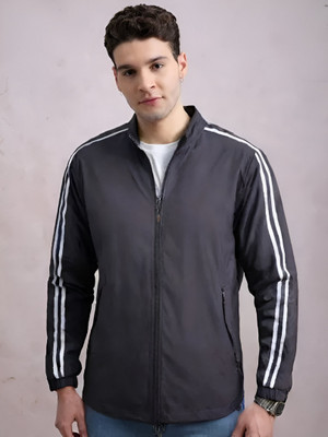 CADMON Full Sleeve Solid, Striped Men Jacket