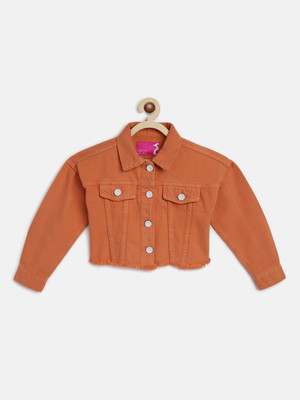 TALES & STORIES Full Sleeve Solid Girls Denim Jacket