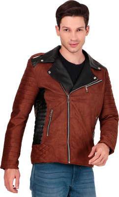 Leather Retail Full Sleeve Solid Men Jacket