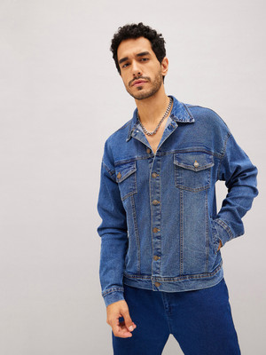 SASSAFRAS Full Sleeve Washed Men Denim Jacket