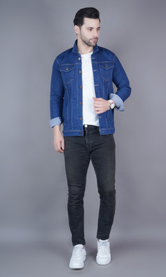 comfits Full Sleeve Solid Men Denim Jacket