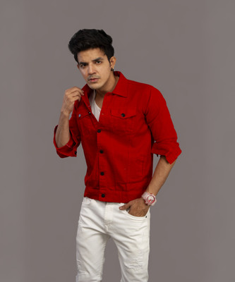 KLIZEN Full Sleeve Solid Men Denim Jacket