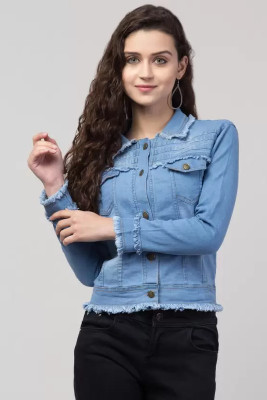 rauf Full Sleeve Solid Women Denim Jacket