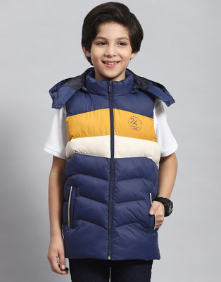 MONTE CARLO Sleeveless Colorblock Boys Jacket