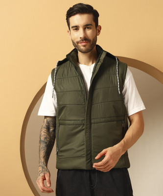Christy World Sleeveless Solid Men Jacket