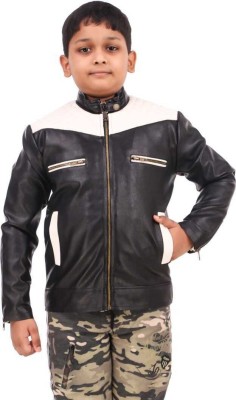 Leather Retail Full Sleeve Colorblock Boys Jacket