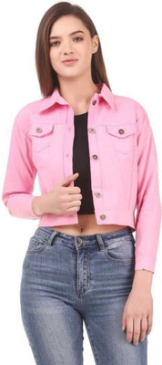 ahloxia 3/4th Sleeve Solid Women Denim Jacket