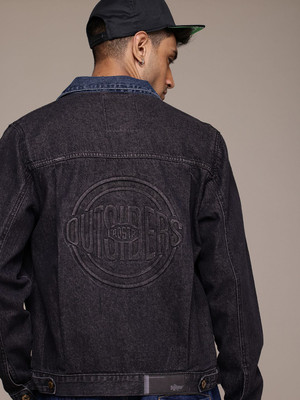 Roadster Full Sleeve Self Design Men Jacket