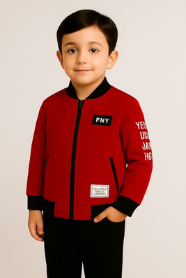 Intacox Full Sleeve Solid Boys Jacket