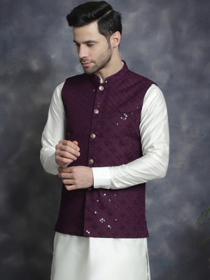 Jompers Sleeveless Embroidered Men Jacket