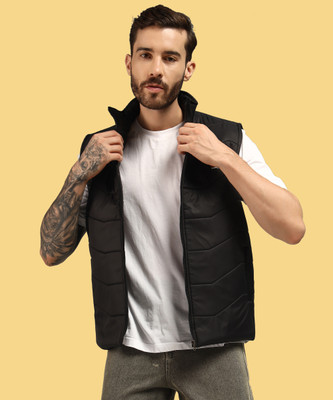 Christy World Sleeveless Solid Men Jacket