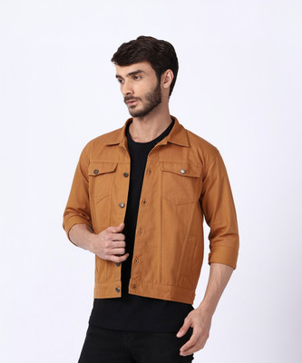 VOXATI Full Sleeve Solid Men Denim Jacket