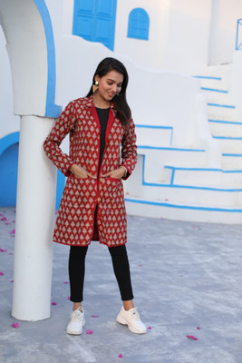 Craftwellstudio Full Sleeve Self Design Women Jacket