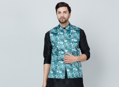 VOLFEX Full Sleeve Floral Print Men Jacket