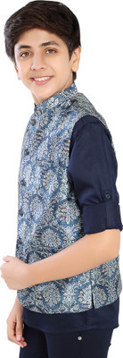 Charchit Sleeveless Printed Boys Jacket