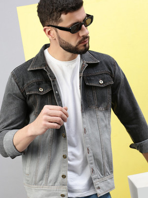 VOXATI Full Sleeve Washed Men Denim Jacket