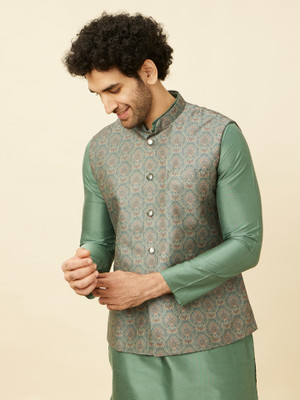 MANYAVAR Sleeveless Printed Men Jacket