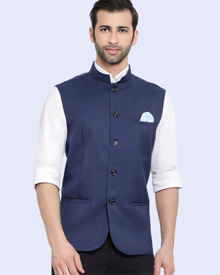 Rocksy Sleeveless Solid Men Jacket