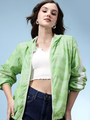 Glitchez Full Sleeve Printed Women Jacket