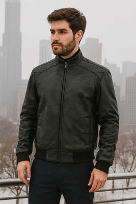 wintara Full Sleeve Solid Men Jacket