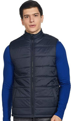 FKSELER Sleeveless Solid Men Jacket