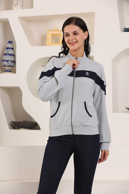 Jhoomantroo Full Sleeve Striped Women Jacket