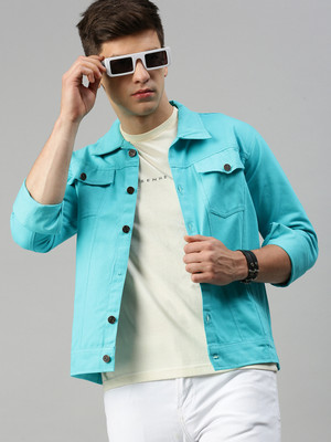 VOXATI Full Sleeve Solid Men Denim Jacket