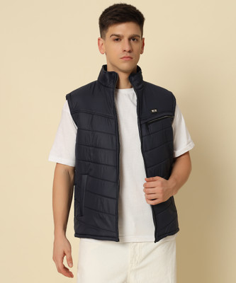DRESSBASE Sleeveless Solid Men Jacket