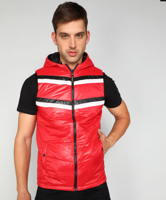 WROGN Sleeveless Colorblock Men Jacket