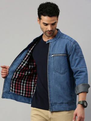 VOXATI Full Sleeve Solid Men Denim Jacket