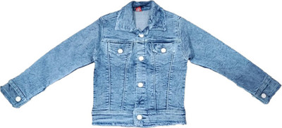 TUFAN Full Sleeve Embroidered Girls Denim Jacket