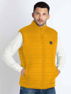 Status Quo Sleeveless Self Design Men Jacket