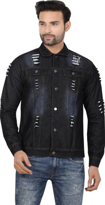 ARBIA FANKI Full Sleeve Washed Men Denim Jacket