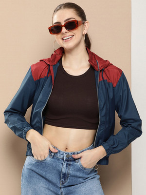 HERE&NOW Full Sleeve Colorblock Women Jacket