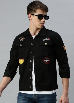 VOXATI Full Sleeve Solid Men Denim Jacket