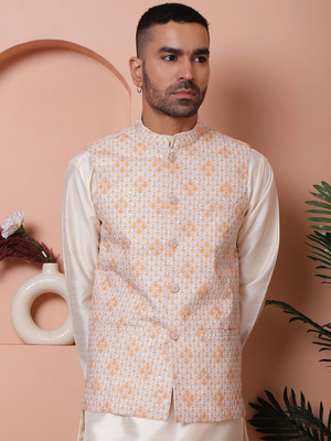Jompers Sleeveless Woven Design Men Jacket