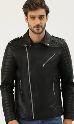 Motorbike Full Sleeve Solid Men Jacket