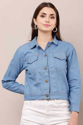 HO FASHION Full Sleeve Solid Women Denim Jacket