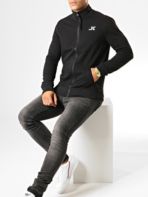 Jump Cuts Full Sleeve Solid Men Jacket