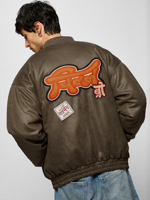 The Souled Store Full Sleeve Embroidered Men Jacket